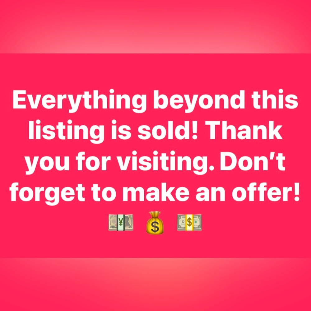 Offers are welcome!